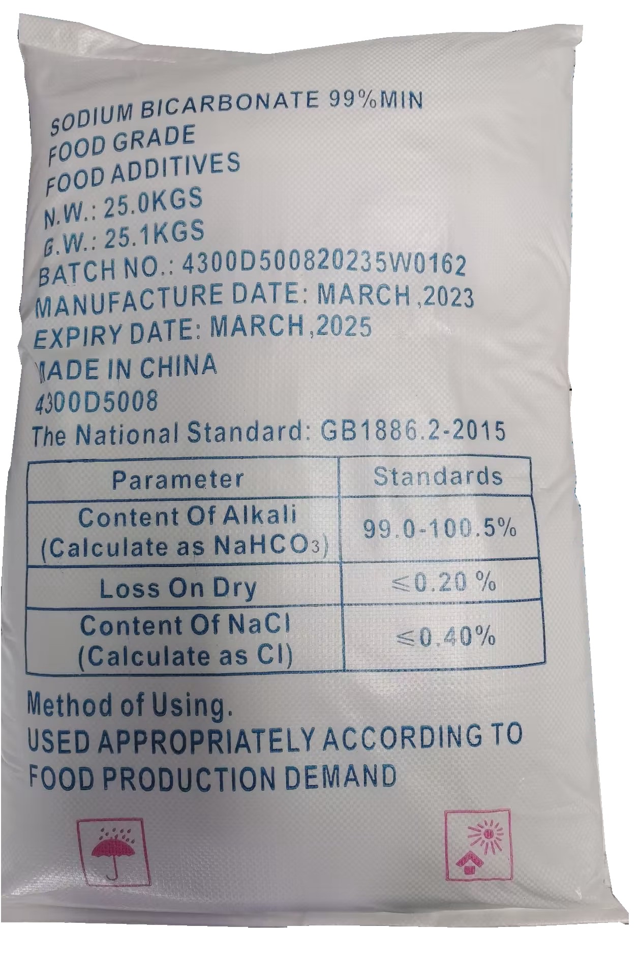 sodium bicarbonate package